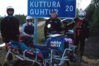 Joku kvi varmaan lhempnkin Kutturan kyl. Kauemmassa kyltiss luki Kuttura, Guthur 30. Piilek tss hyvkin tarina?<br>These guys are now proved to visit a spot 20 km from village Kuttura (Guhtur at Sami language).